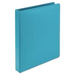 Samsill Earths Choice Biobased Durable Fashion View Binder, 3 Rings, 1" Capacity, 11 x 8.5, Turquoise, 2/Pack (U86377)