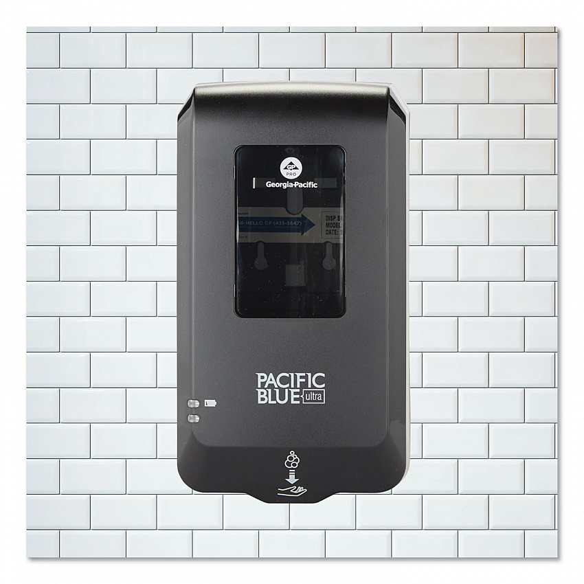 Pacific Blue Ultra Automated Touchless Soap/Sanitizer Dispenser, 1,000 mL, 6.54 x 11.72 x 4, Black (53590)