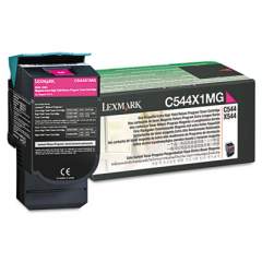 Lexmark C544X1MG Return Program Extra High-Yield Toner, 4,000 Page-Yield, Magenta