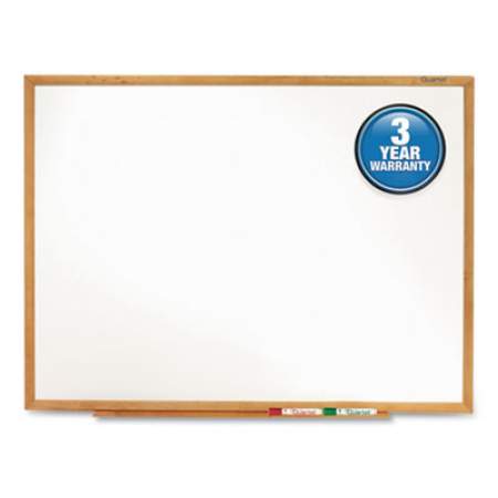 Quartet Classic Series Total Erase Dry Erase Board, 96 x 48, Oak Finish Frame (S578)