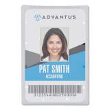 Advantus ID Card Holder, Vertical, 2.31 x 3.69, Frosted Transparent, 25/Pack (97100)