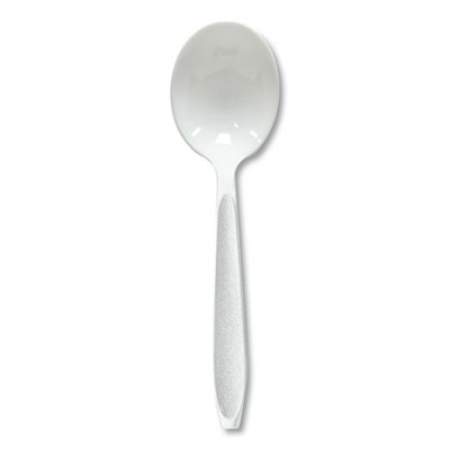 SOLO Cup Company HEAVYWEIGHT PLASTIC CUTLERY, SOUP SPOONS, WHITE, 5", 1000/CARTON (HSWSX)