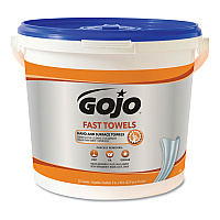 FAST TOWELS Hand Cleaning Towels, Cloth, 9 x 10, Fresh Citrus, Blue, 225/Bucket (629902EA)