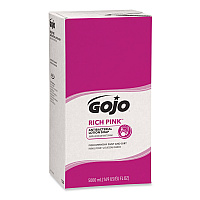 RICH PINK Antibacterial Lotion Soap Refill, Floral Scent, 5,000 mL, 2/Carton (7520)