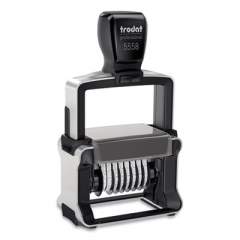 Trodat Self-Inking Professional Numberer, Type Size 2, Eight Bands/Digits, Black (T5558)