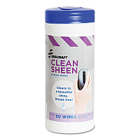 7930014541138, SKILCRAFT Computer Screen (CRT) Wet Wipes, 5 x 7, White, 50 Wipe/Dispenser, 12/Box (4541138)