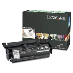 Lexmark T650H11A Return Program High-Yield Toner, 25,000 Page-Yield, Black