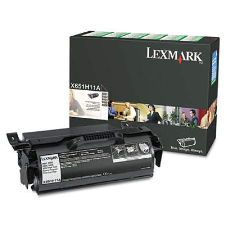 Lexmark X651H11A Return Program High-Yield Toner, 25,000 Page-Yield, Black