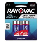Rayovac High Energy Premium Alkaline C Batteries, 2/Pack (8142K)