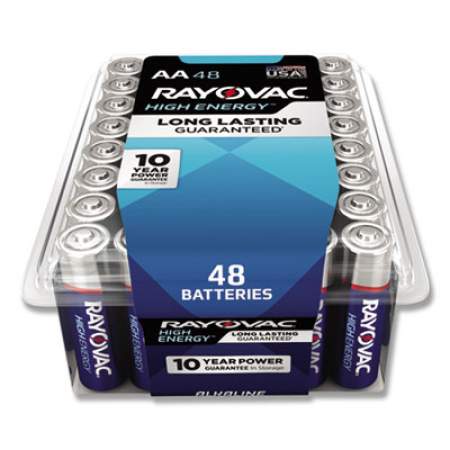 Rayovac Alkaline AA Batteries, 48/Pack (81548PPK)