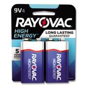 Rayovac High Energy Premium Alkaline 9V Batteries, 4/Pack (A16044TK)