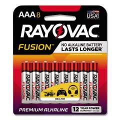 Rayovac Fusion Advanced Alkaline AAA Batteries, 8/Pack (8248TFUSK)