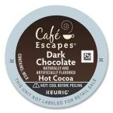 Cafe Escapes Cafe Escapes Dark Chocolate Hot Cocoa K-Cups, 24/Box (6802)