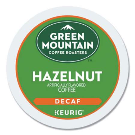 Green Mountain Coffee Hazelnut Decaf Coffee K-Cups, 96/Carton (7792CT)