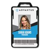 Advantus Secure-Two Card RFID Blocking Badge, 3.68 x 2.38, Black, 20/Pack (76417)
