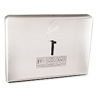 Personal Seat Cover Dispenser, 16.6 x 2.5 x 12.3, Stainless Steel (09512)