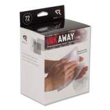 Read Right Ink Away Hand Cleaning Pads, Cloth, White, 72/Pack (RR1302)