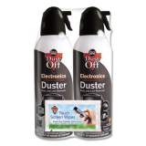 Dust-Off Disposable Compressed Air Duster, 10 oz Can, 2/Pack (DSXLPW)