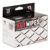 Read Right KeyWipes Keyboard Wet Wipes, 5 x 6.88, 18/Box (RR1233)