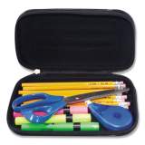 Innovative Storage Designs Large Soft-Sided Pencil Case, Fabric with Zipper Closure, Black (67000)