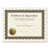 Great Papers! Ready-to-Use Certificates, Appreciation, 11 x 8.5, Ivory/Brown/Gold Colors with Brown Border, 6/Pack (930000)