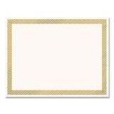 Great Papers! Foil Border Certificates, 8.5 x 11, Ivory/Gold with Braided Gold Border, 12/Pack (936060)