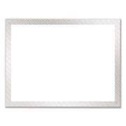 Great Papers! Foil Border Certificates, 8.5 x 11, White/Silver with Braided Silver Border,15/Pack (963027)