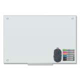 U Brands Magnetic Glass Dry Erase Board Value Pack, 36 x 24, White (3970U0001)