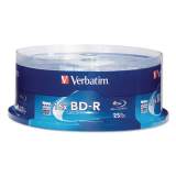 Verbatim BD-R Blu-Ray Disc, 25 GB, 16x, White, 25/Pack (97457)