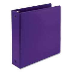Samsill Earth's Choice Biobased Economy Round Ring View Binders, 3 Rings, 2" Capacity, 11 x 8.5, Purple (17368)