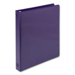Samsill Earth's Choice Biobased Economy Round Ring View Binders, 3 Rings, 1" Capacity, 11 x 8.5, Purple (17338)