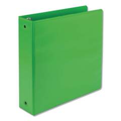 Samsill Earth's Choice Biobased Economy Round Ring View Binders, 3 Rings, 2" Capacity, 11 x 8.5, Lime (17365)