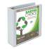 Samsill Earth's Choice Biobased Round Ring View Binder, 3 Rings, 3" Capacity, 11 x 8.5, White (18987)
