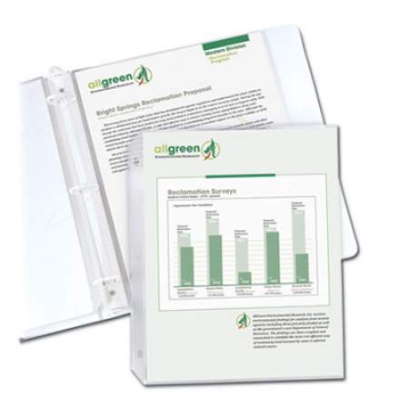 C-Line Recycled Polypropylene Sheet Protectors, Reduced Glare, 2", 11 x 8 1/2, 100/BX (62029)