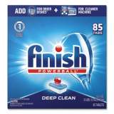 FINISH Powerball Dishwasher Tabs, Fresh Scent, 85/Box, 4 Boxes/Carton (89729CT)