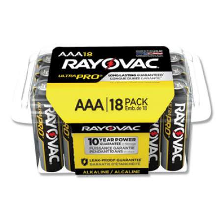 Rayovac Ultra Pro Alkaline AAA Batteries, 18/Pack (ALAAA18PPJ)