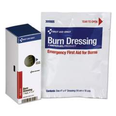 First Aid Only SmartCompliance Refill Burn Dressing, 4 x 4, White (16004)