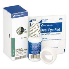First Aid Only SmartCompliance Eyewash Set with Eyepads and Adhesive Tape, 4 Pieces (FAE6022)