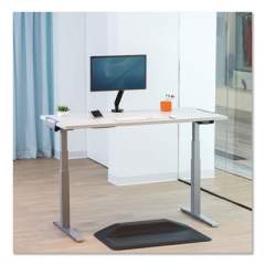 Fellowes Levado Height Adjustable Desk Base, 72" x 48" x 21.1" to 47.2", Silver (9650701)