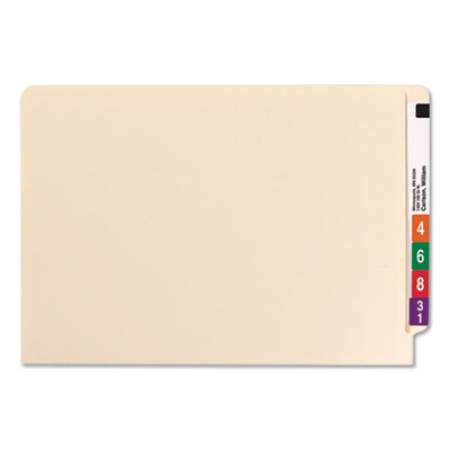 Universal Reinforced End Tab File Folders with Two Fasteners, Straight Tab, Legal Size, Manila, 50/Box (13220)