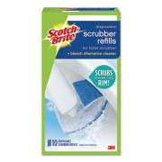 Scotch-Brite Disposable Toilet Scrubber Refill, Blue/White, 10/Pack (558RF)