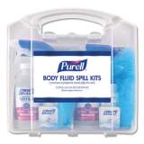 PURELL Body Fluid Spill Kit, 4.5" x 11.88" x 11.5", One Clamshell Case with 2 Single Use Refills/Carton (384101CLMS)
