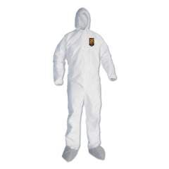KleenGuard A45 LIQUID/PARTICLE PROTECTION SURFACE PREP/PAINT COVERALLS, 4XL, WHITE, 25/CT (48977)