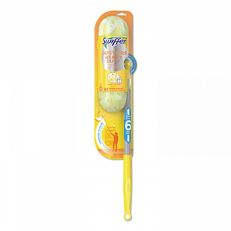 Heavy Duty Dusters with Super Extender Handle, 6 ft Handle, 1 Handle/4 Dusters, 4/Carton (77326)