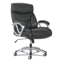 Sadie 3-Forty-One Big and Tall Chair, Supports Up to 400 lb, 19" to 22" Seat Height, Black Seat/Back, Chrome Base (VST341)