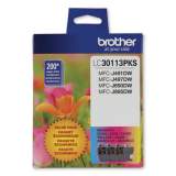 Brother LC3011 Ink, 200 Page-Yield, Cyan/Magenta/Yellow (LC30113PKS)