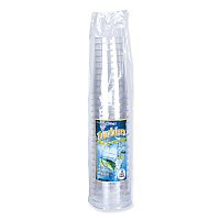 Comet Plastic Tumblers, Tall, 12 oz, Clear, 500/Carton (PGT12)