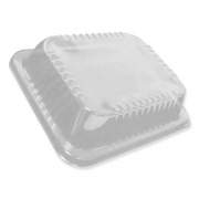 Durable Packaging Dome Lids for 12.63 x 10.5 Oblong Containers, 1.5" Half Size Steam Table Pan Lid, Low Dome, Clear, 100/Carton (P4300100)