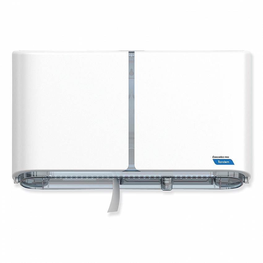 Tandem Double Roll Jumbo Bathroom Tissue Dispenser, 20.5 x 5.56 x 12.02, White (C381)