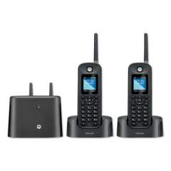 Motorola MTR0200 Series Digital Cordless Telephone with Answering Machine, 2 Handsets (O212)